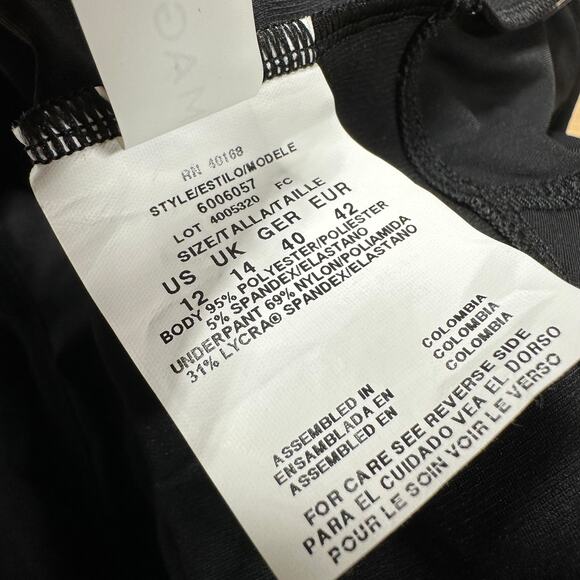 Magicsuit NWT Bianca One Piece Romper Halter Swimsuit Black Size 12 Wireless Bra - Picture 5 of 10